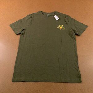 Old Navy Mens Small Green Soft-Washed Short Sleeve Fresh Graphic T-Shirt NWT
